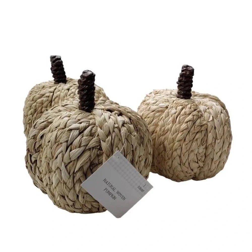 Target BP Natural Woven Pumpkin Set of 3